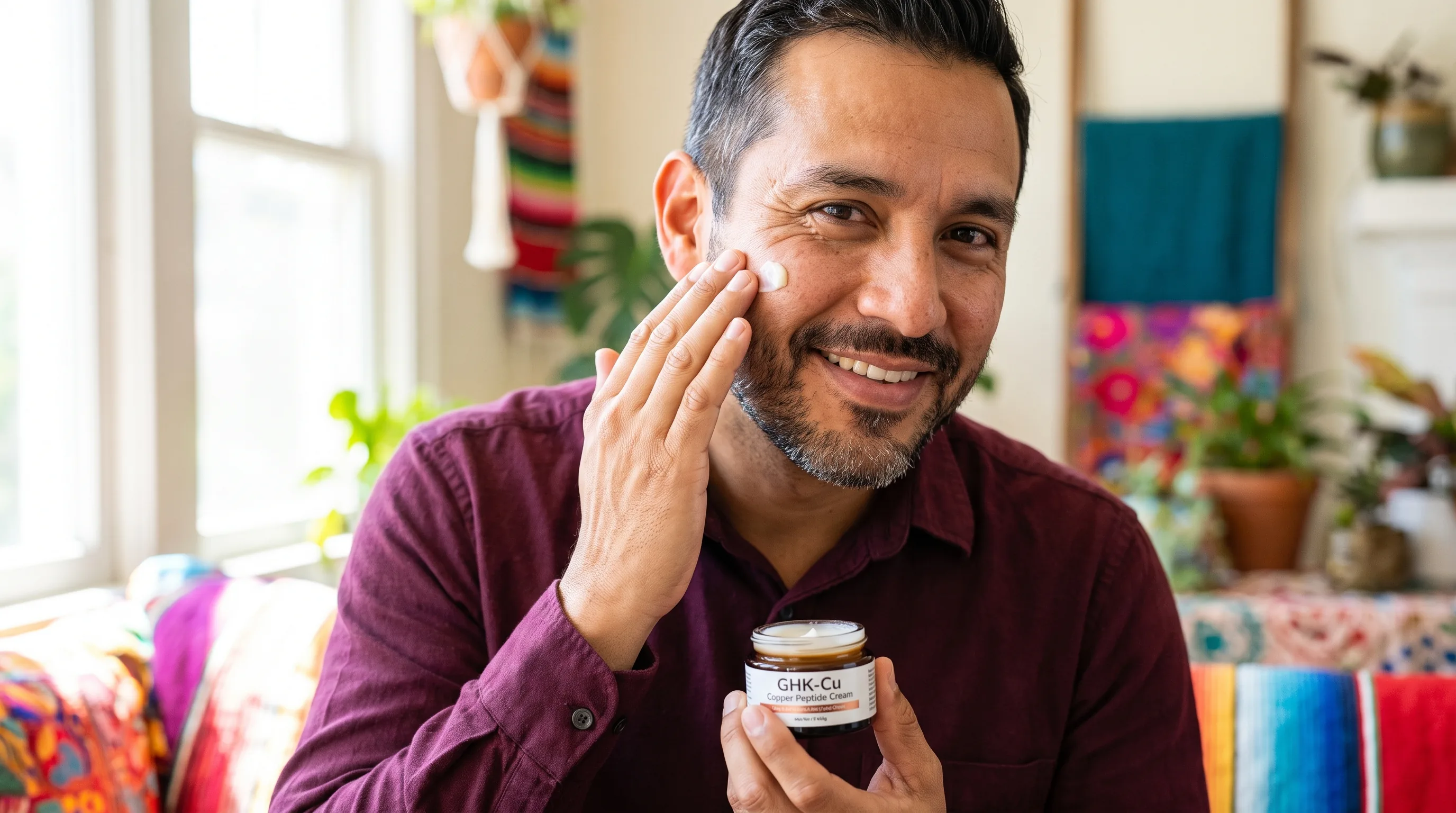 A pru compounded GHK-Cu copper-peptide cream