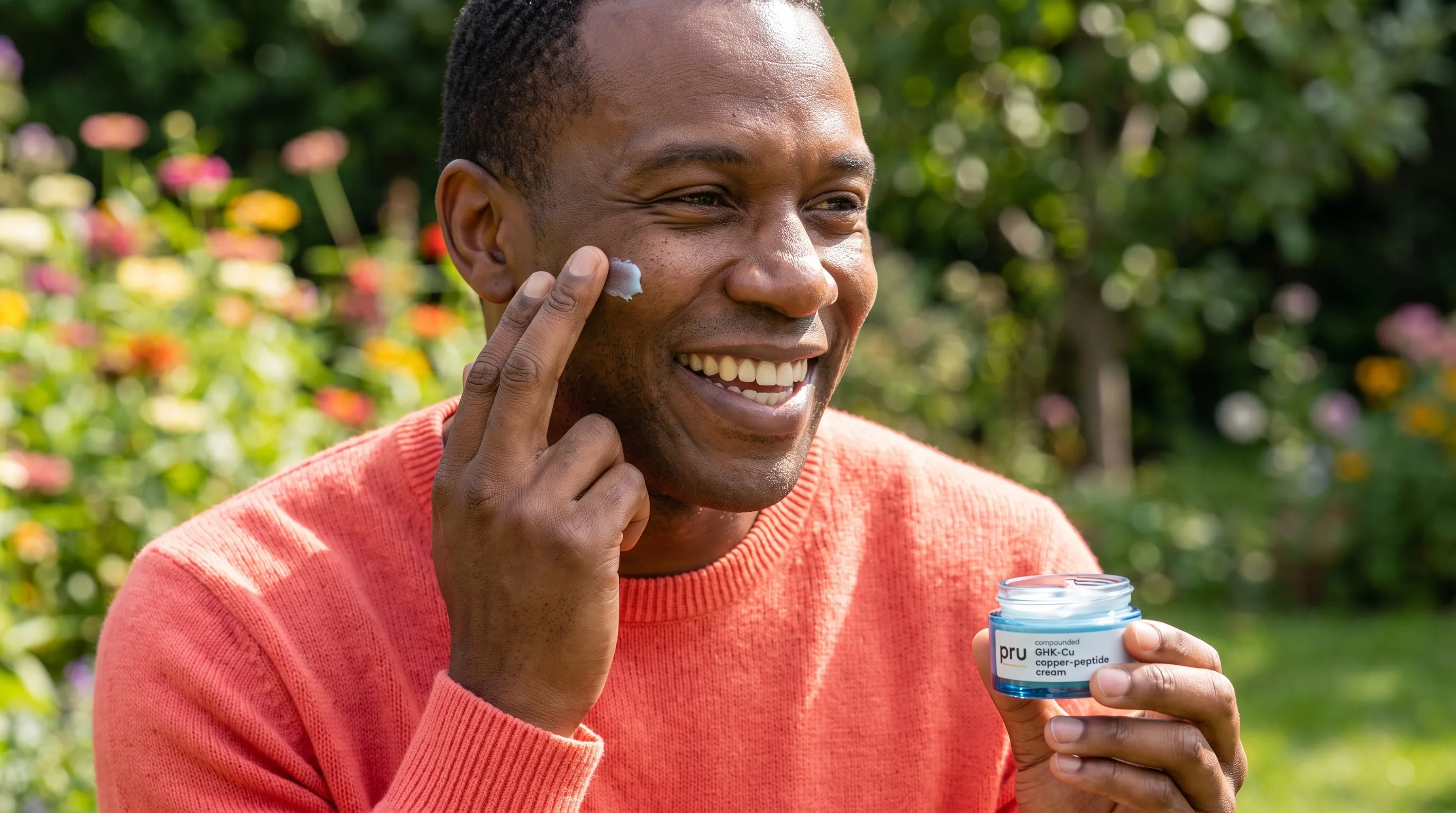 A pru compounded GHK-Cu copper-peptide cream