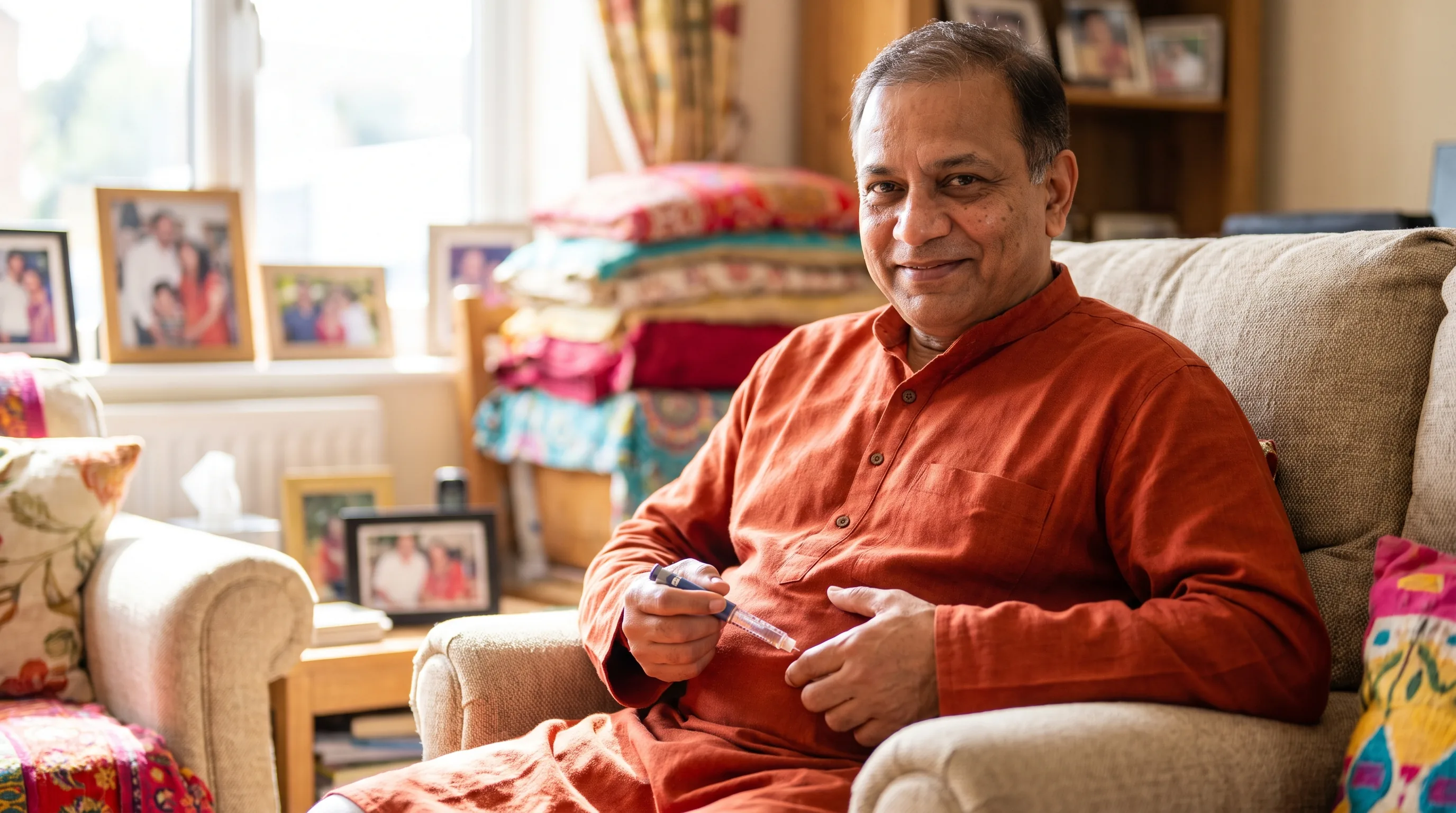 A pru nad injection in a real, at-home moment